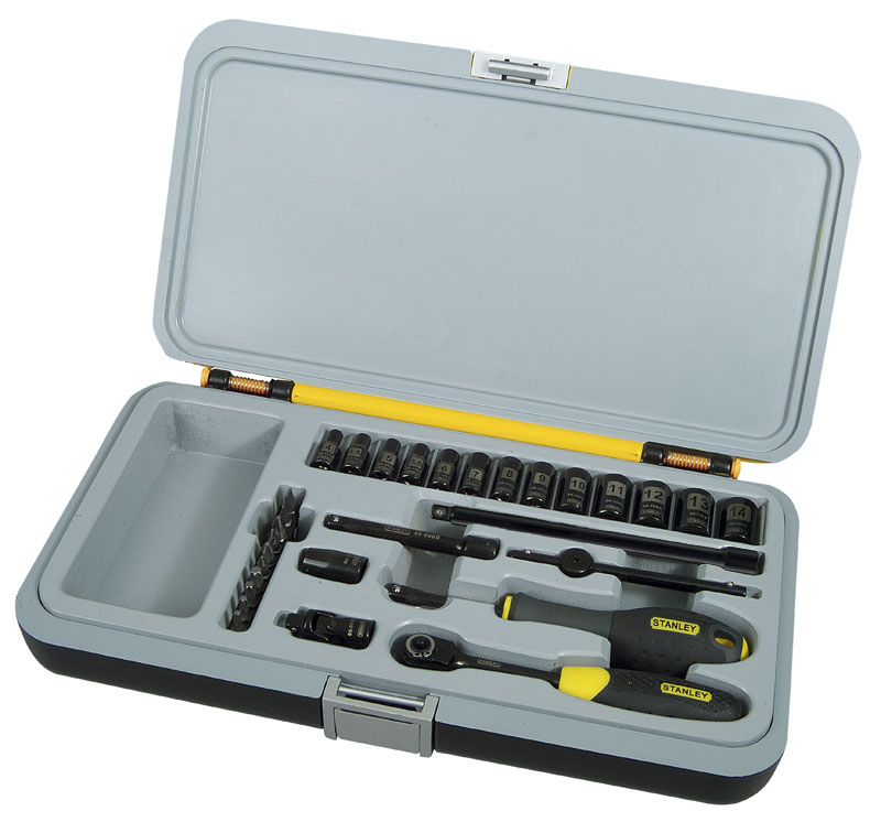 1-94-661 НАБОР ТОРЦЕВЫХ ГОЛОВОК STANLEY,"FATMAX" С ЧЕРНЫМ ХРОМИРОВАНИЕМ 1/4" (30 ПРЕДМЕТОВ)