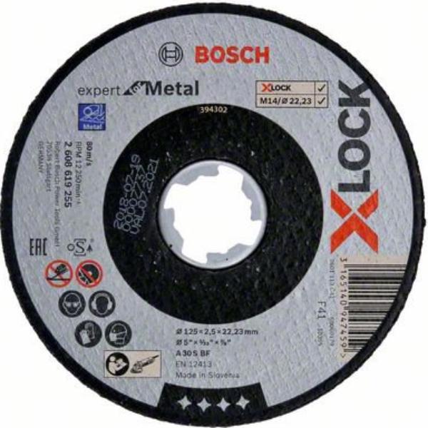X-LOCK Отрезной диск Expert for Metal 125x2.5x22.23 прямой
