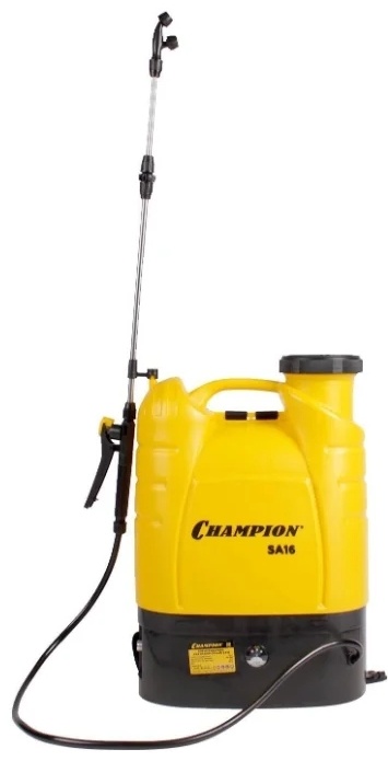 Опрыскиватель аккумуляторный CHAMPION SA16 (0,5-2,5м бак 16л 12В 8Ач 3,6 л/мин 5,3кг), CHAMPION, SA16