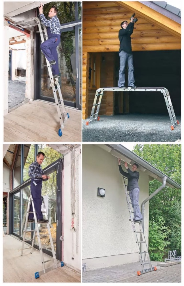 Шарнирная универсальная лестница-трансформер MULTIMATIC  4x3 KRAUSE (Германия)