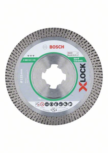 X-LOCK Алмазный диск Best for Hard Ceramic 115 x 22,23 x 1,8 x 10мм