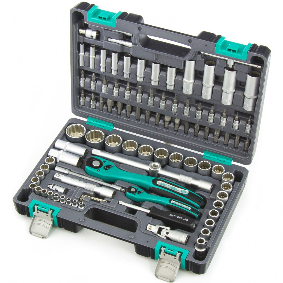 Набор инструментов, 1/2, 1/4, 94 предмета STELS