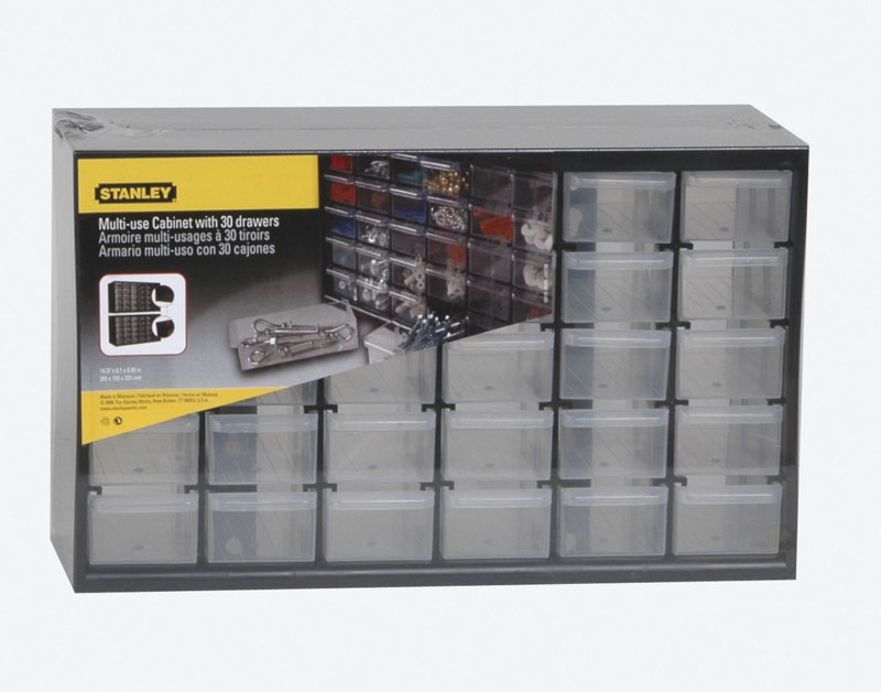 1-93-980 Органайзер Stanley вертикальный с 30-тью выдвижными отделениями  пласт 36,5х15,5х22,5см