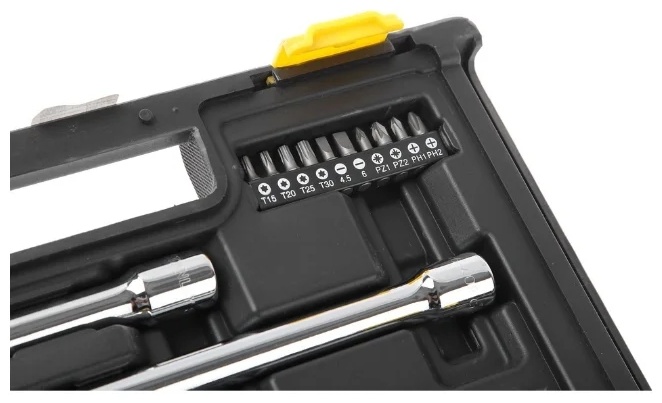 1-94-658 НАБОР ТОРЦЕВЫХ ГОЛОВОК STANLEY"UPTIER" 1/4"+1/2" (50 ПРЕДМЕТОВ)