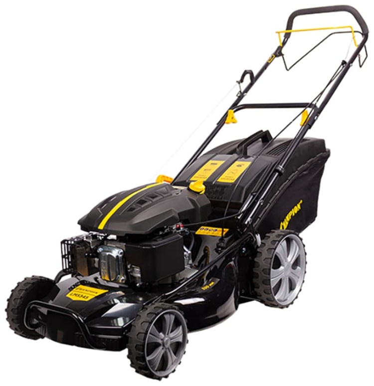 Газонокосилка CHAMPION LM5345 (4,4кВт привод 530мм 75л  25-75мм 1рычаг/7,  39,6кг 4в1)
