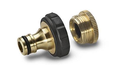 Штуцер латунный резьбовой G3/4 с переходной муфтой G1/2