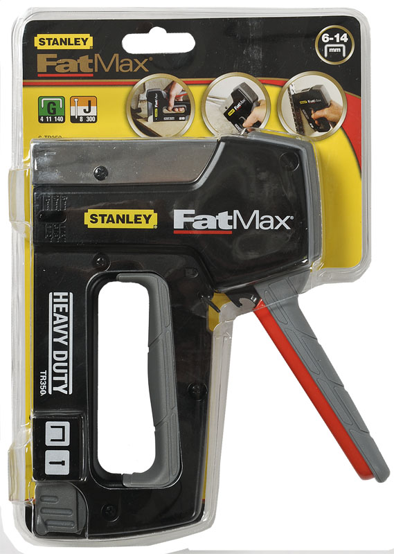 СТЕПЛЕР STANLEY, "FATMAX HEAVY DUTY TACKER" ДЛЯ СКОБ ТИПА "G" 6-14ММ И ШПИЛЕК 12-15ММ