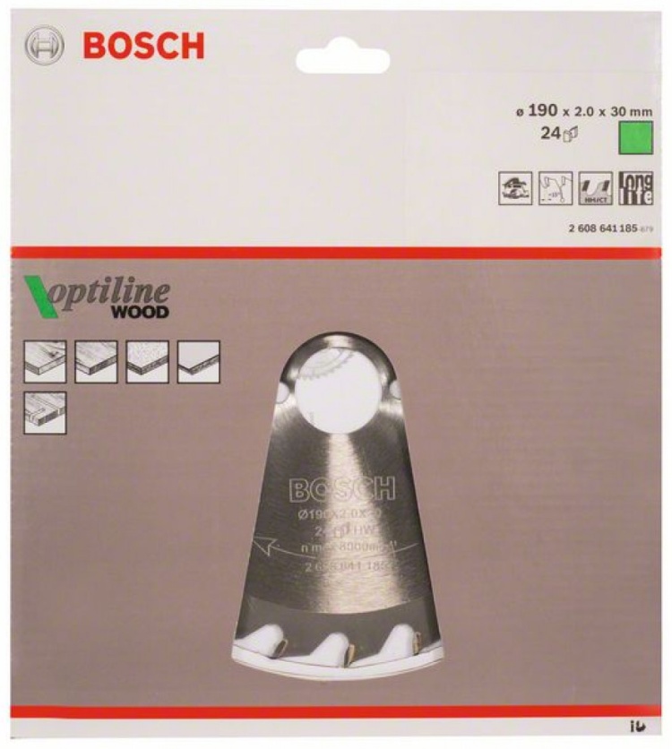 Диск циркулярный 190х30 24 OPTILINE BOSCH