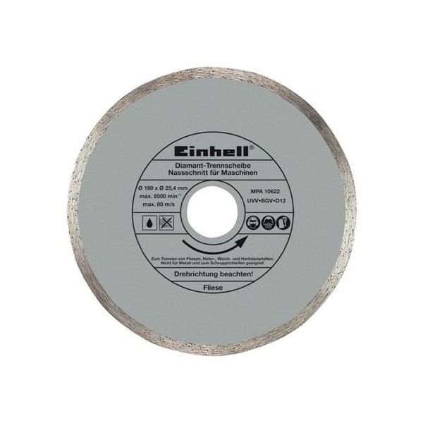 Диск алмазный d 180 Einhell гладкий