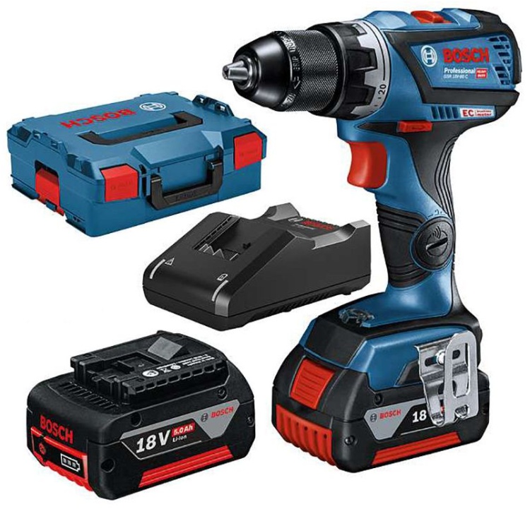 Дрель-шуруповерт GSR 18V-60 2x5.0 L-BOXX BOSCH