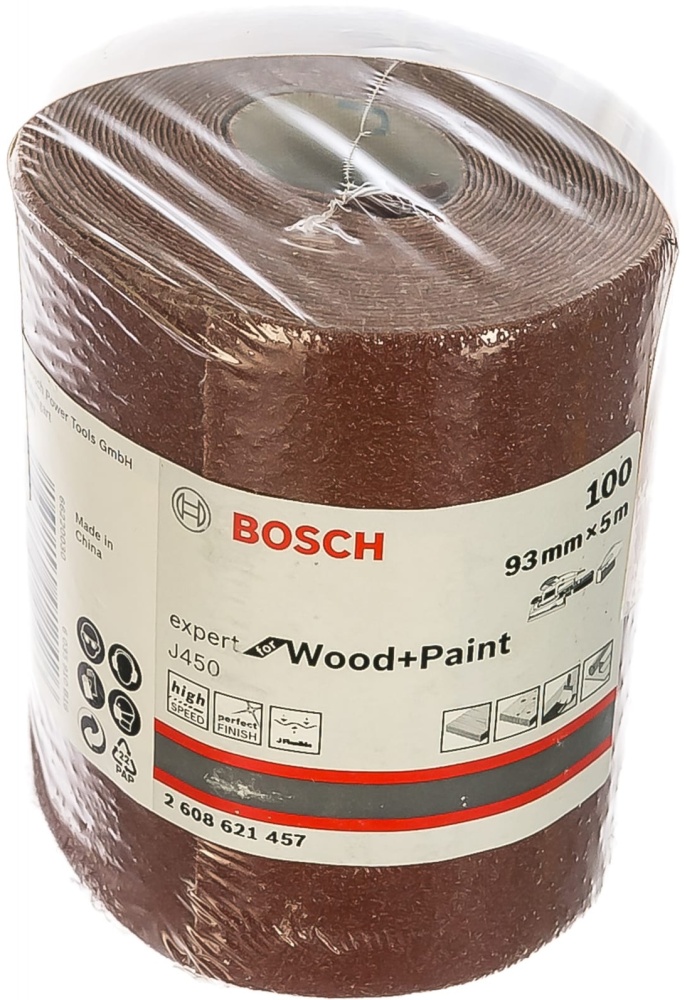 Материал шлифовальный в рулонах G100 - 93mmX5.000mm