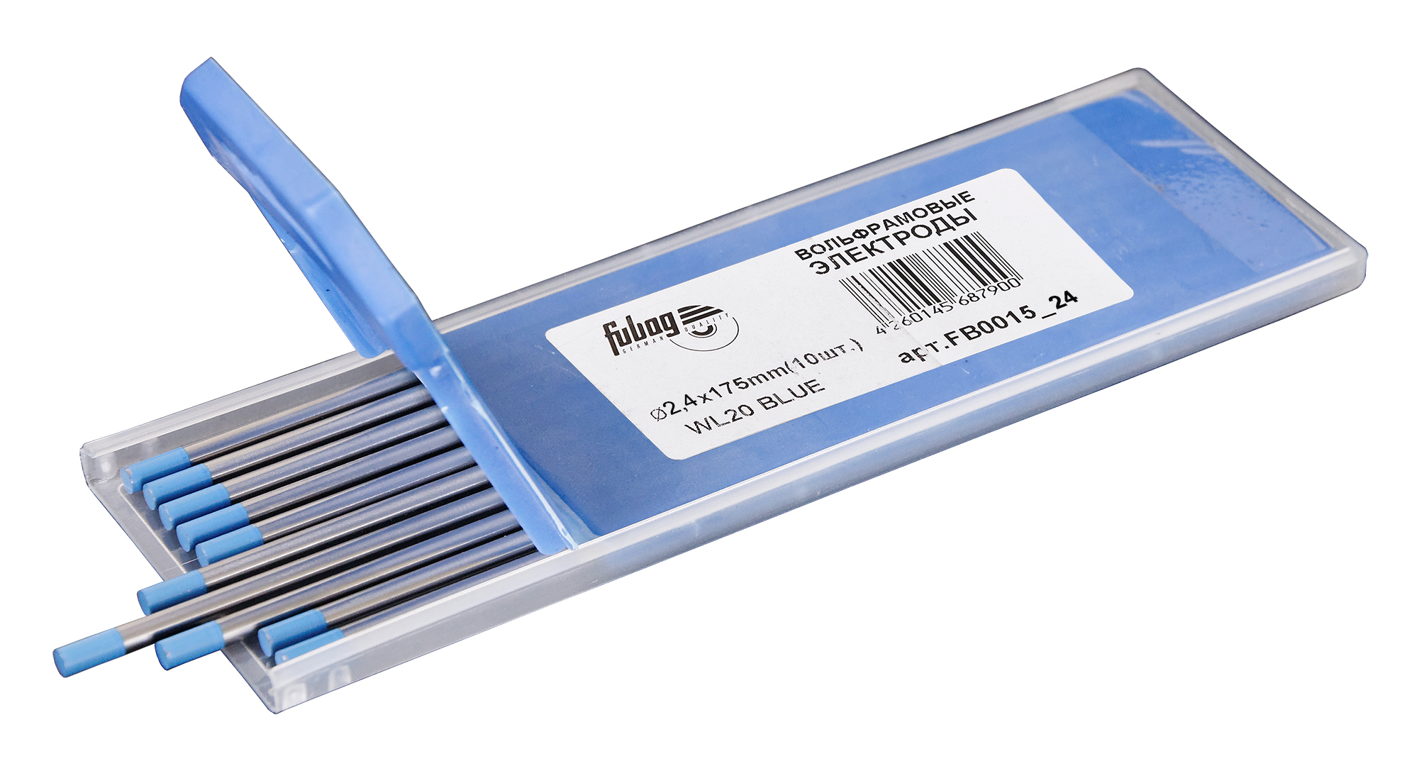 FUBAG Вольфрамовые электроды D2.4x175мм (blue)_WL20 (10 шт.)