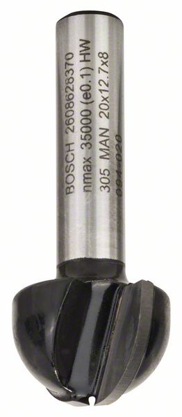 Фреза BOSCH галтельная Std S8/R10/D20/L12.4
