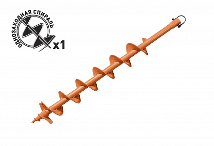Шнек для бурения грунта однозаходный CARVER GDB-100