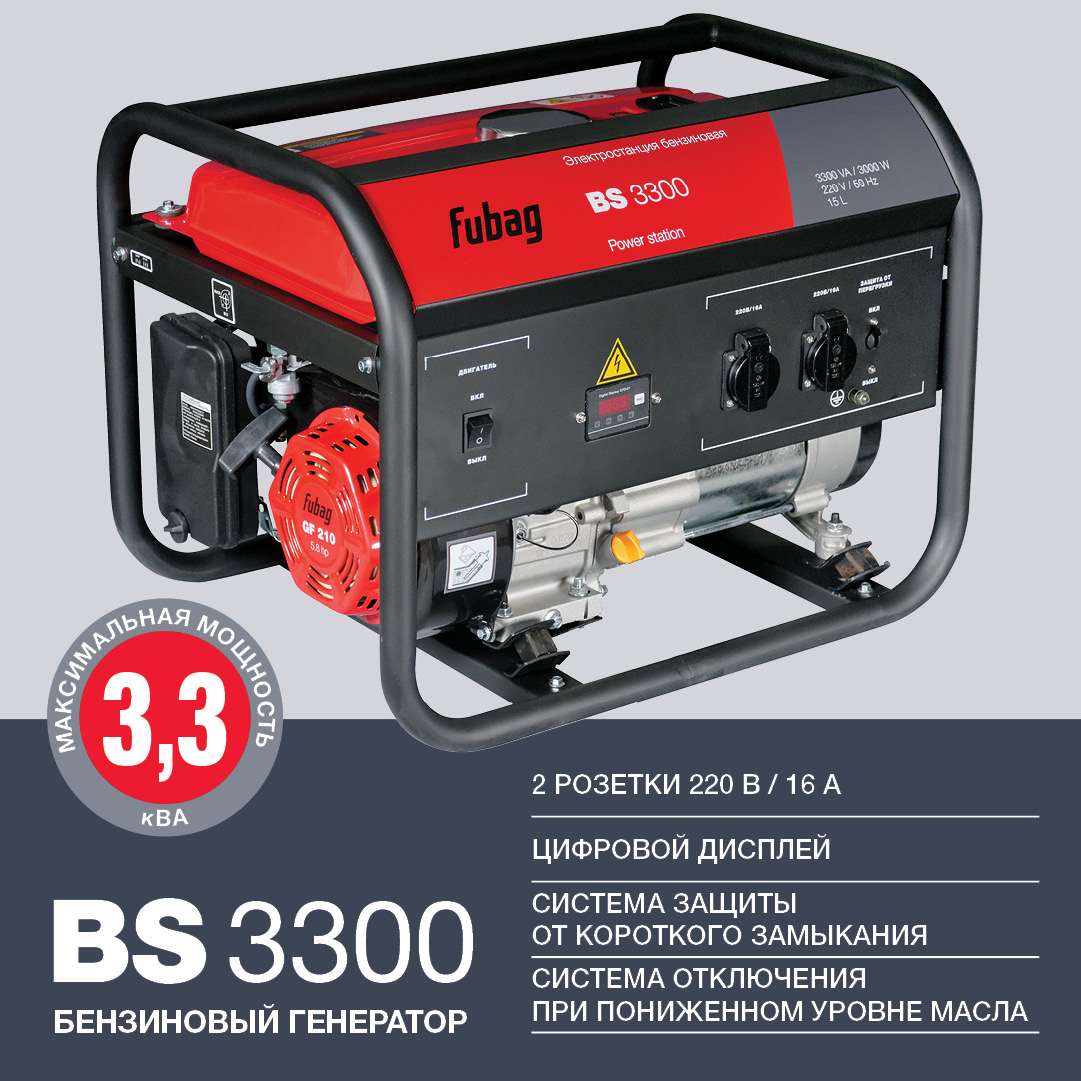 FUBAG Бензиновый генератор BS 3300
