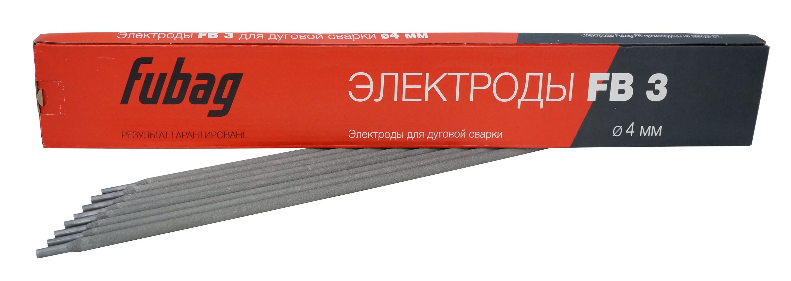FUBAG Электрод сварочный с рутиловым покрытием FB 3 D4.0 мм (пачка 5 кг)