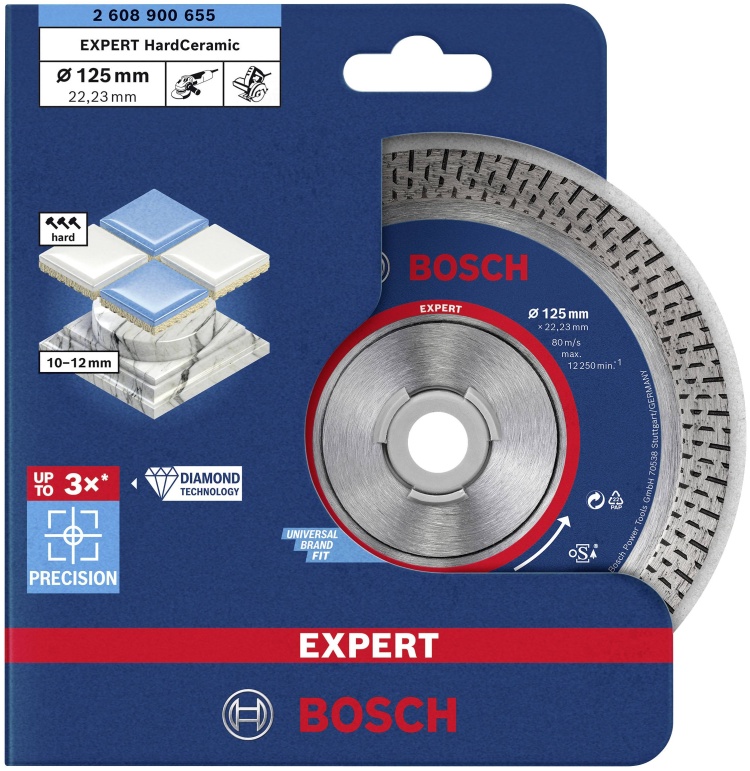 Диск алмазный HardCeramic 125/22,23 Expert BOSCH