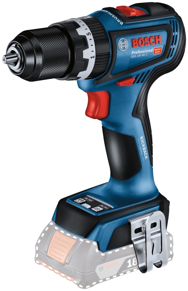 Дрель-шуруповерт BOSCH GSB 18V-90 C (без аккумулятора и зарядного устройства)