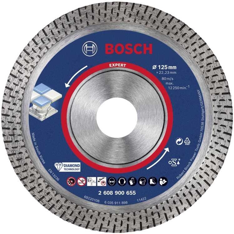 Диск алмазный HardCeramic 125/22,23 Expert BOSCH
