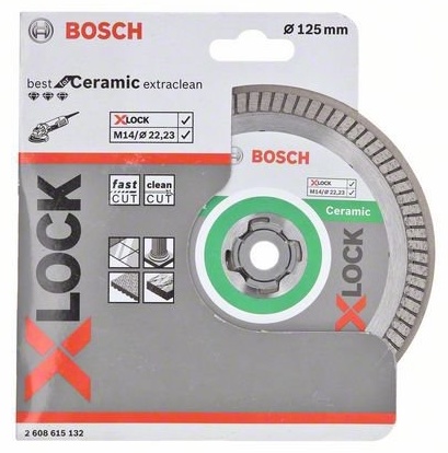 X-LOCK Алмазный диск Best for Ceramic Extraclean Turbo 125 x 22,23 x 1,4 x 7мм