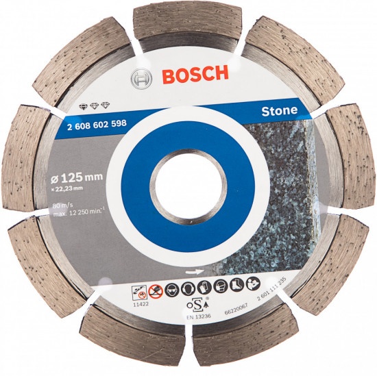 Алмазный отрезной круг Standard for Stone 125 x 22,23 x 1,6 x 10 mm