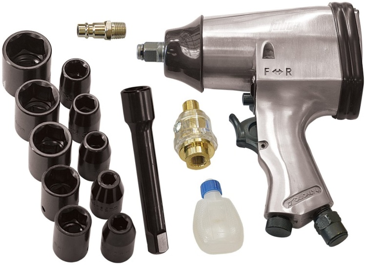 FUBAG Пневмогайковерт PWS312 (158л/мин_312н/м_6.3бар_1/2") + набор_кейс