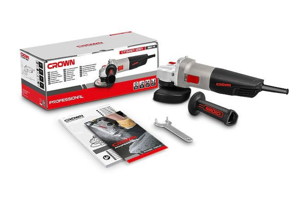 Угловая шлифмашина Crown CT13497-125