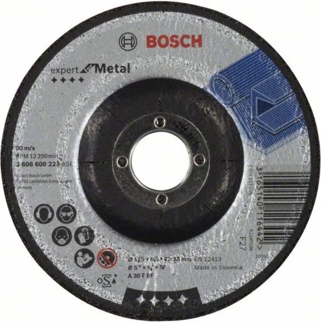 Диск BOSCH Expert Metal обдирочный 125х6 мм вогн