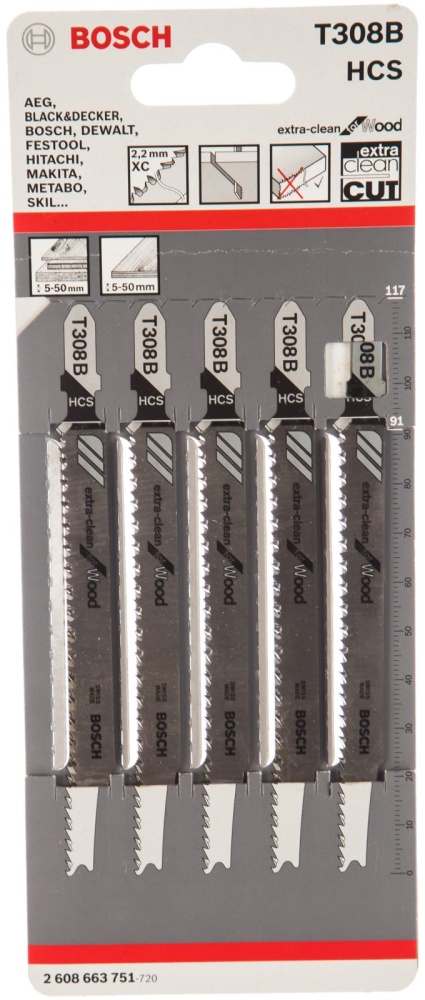Пилки T-308 B, HCS BOSCH (5)