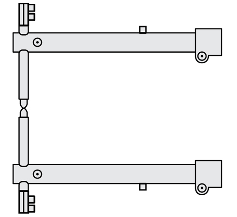 FUBAG Комплект плеч O 45 х 600мм для серии RV