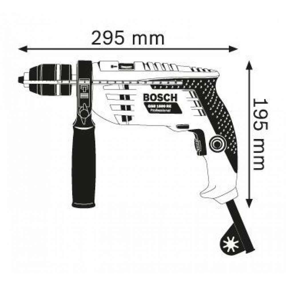 Ударная дрель GSB 1600 RE Professional 