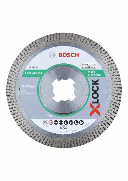 X-LOCK Алмазный диск Best for Hard Ceramic 125 x 22,23 x 1,8 x 10мм
