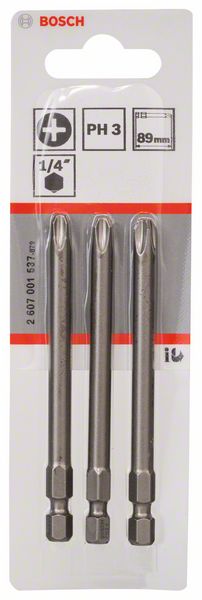 Бита BOSCH 89мм PH3 XH (3шт)