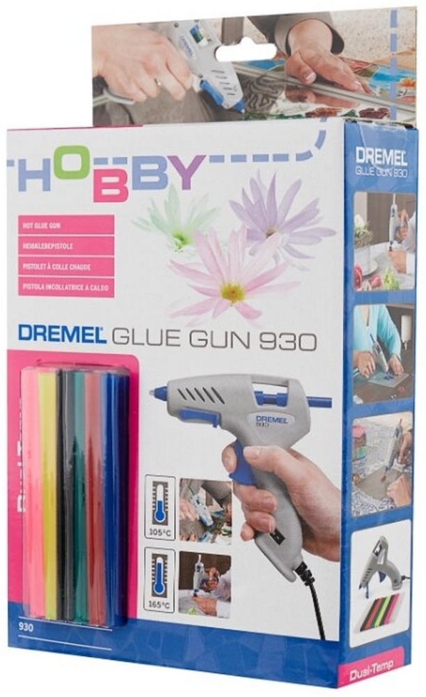 Пистолет клеевой DREMEL 930 (двухтемп.)