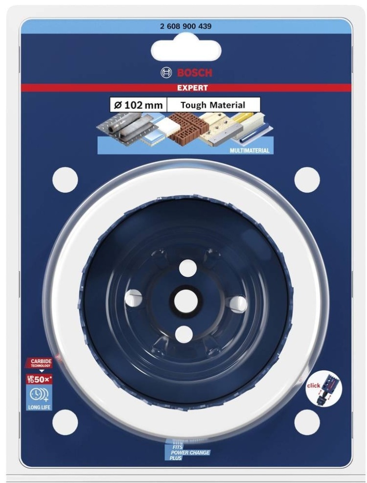 Коронка-HM Tough Material Expert 102mm BOSCH