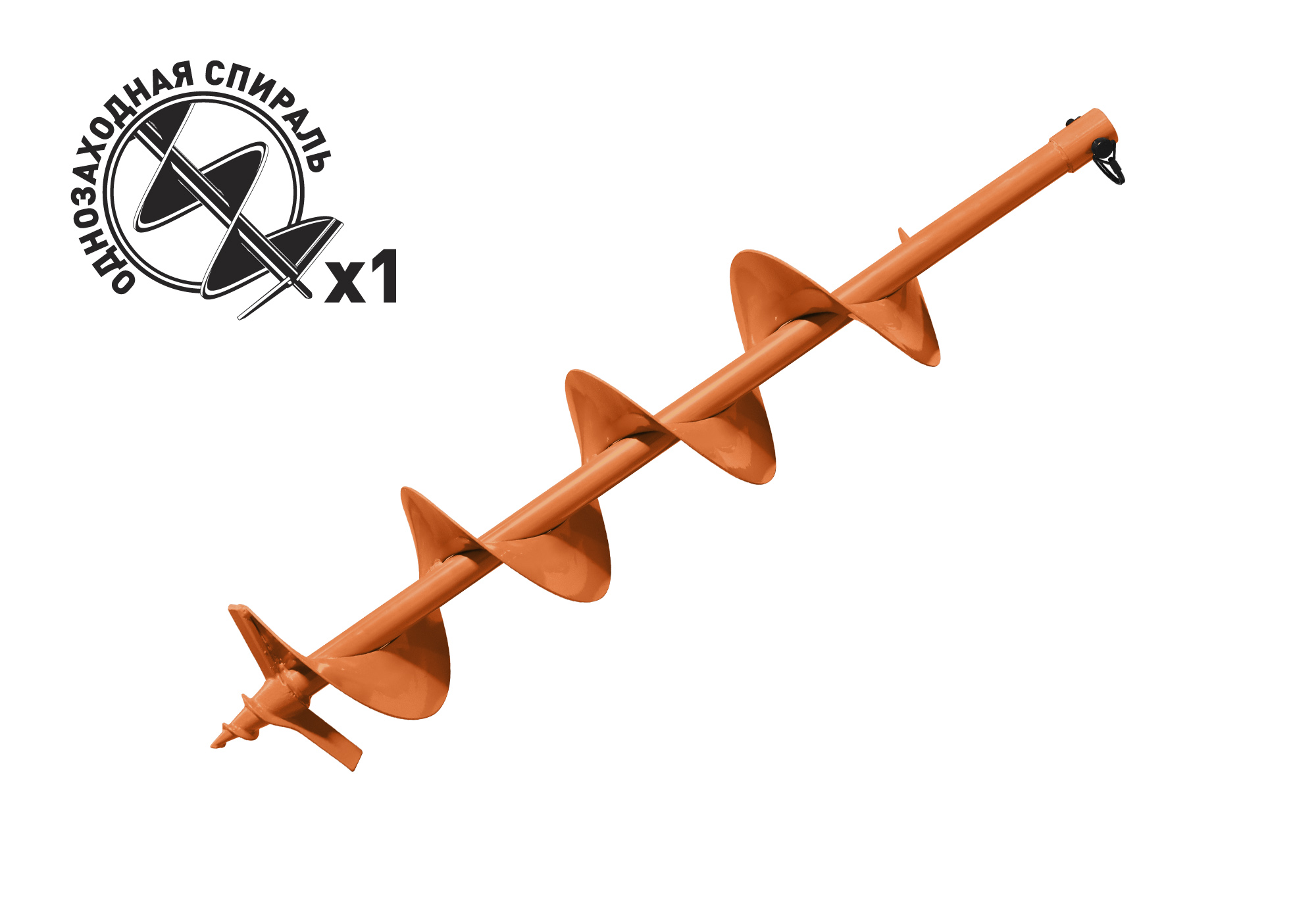 Шнек для грунта Carver GDB-200 однозаходный