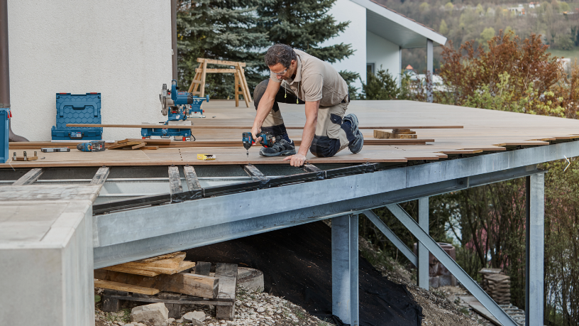  Аккумуляторный ударный гайковёрт GDR 18V-200 C Professional + набор бит 