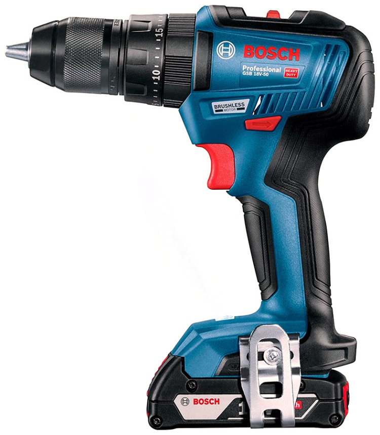 Аккумуляторная ударная дрель-шуруповёрт GSB 18V-50 Professional L-Case