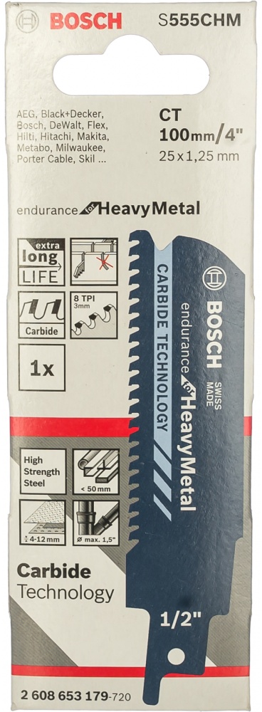 Cабельное пильное полотно S 555 CHM ВОSСН