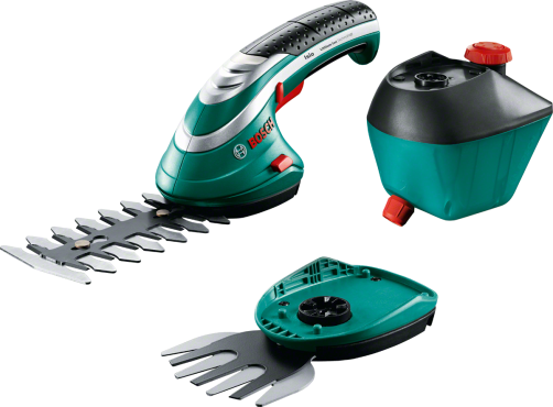 Аккумуляторные ножницы для травы и кустов Bosch ISIO III+распылитель