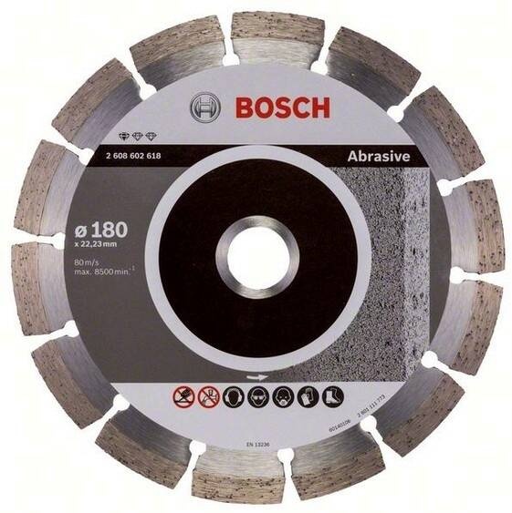 Алмазный отрезной круг Standard for Abrasive 180 x 22,23 x 2 x 10 mm
