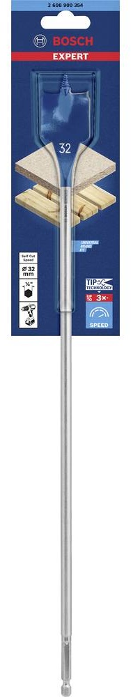 Сверло перовое Self Cut Speed 32x400 мм Expert