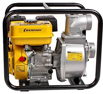 Мотопомпа CHAMPION GP80 (3" 1000л/мин 8/28м 7лс 3,6л 24,4кг)