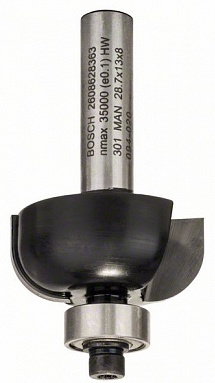 Фреза BOSCH галтельная Std S8/R8/D28.7/L13