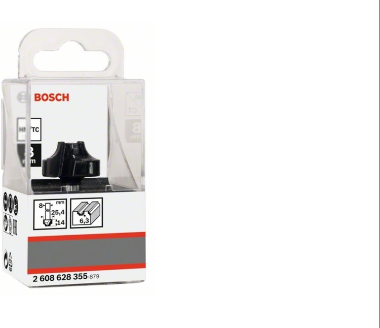 Фреза BOSCH профиль E Std S8/R6.3/D25.4/L14