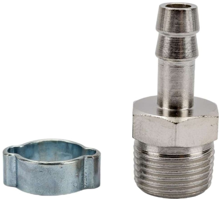 FUBAG Переходник 3/8"М на елочку 8мм с обжимным кольцом 8x13мм, блистер 1 шт