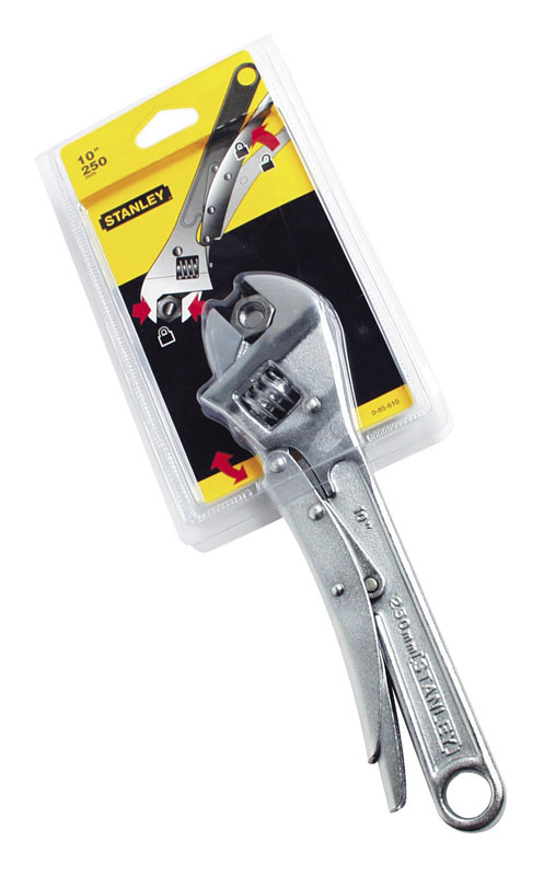 0-85-610 STANLEY  КЛЮЧ ГАЕЧНЫЙ РАЗВОДНОЙ С ФИКСАТОРОМ 200ММ