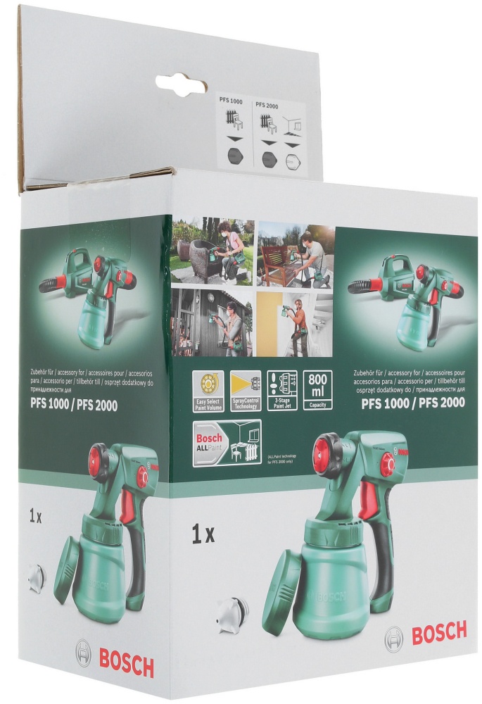 Краскораспылитель Bosch для PFS 1000/PFS 2000 с емкостью для краски 800 мл 