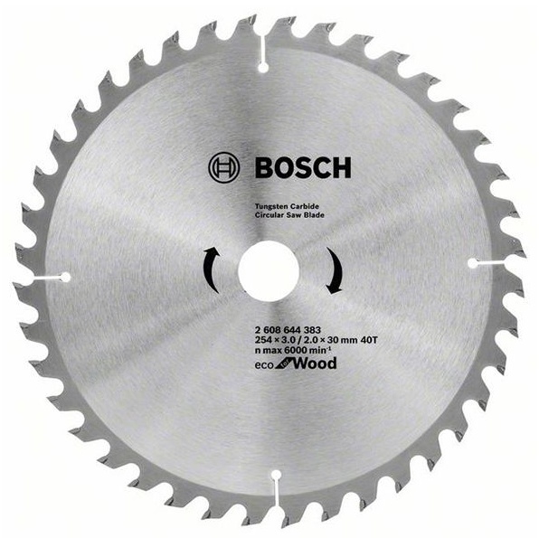 Диск пильный ECO WO 254X30-40T BOSCH