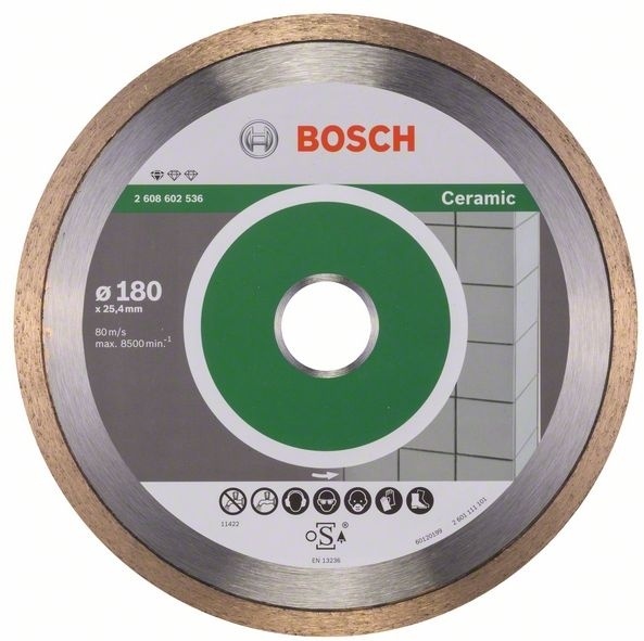 Алмазный отрезной круг Standard for Ceramic 180 x 25,40 x 1,6 x 7 mm